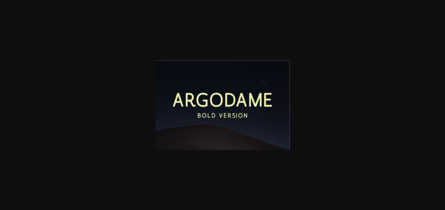 Argodame Bold Font Poster 3