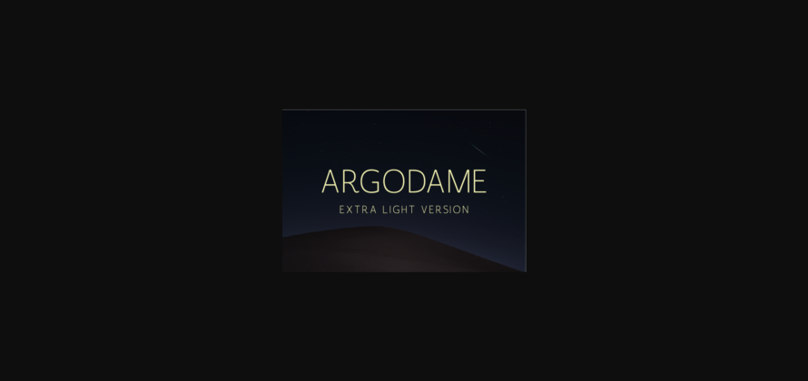 Argodame Extra Light Font Poster 3