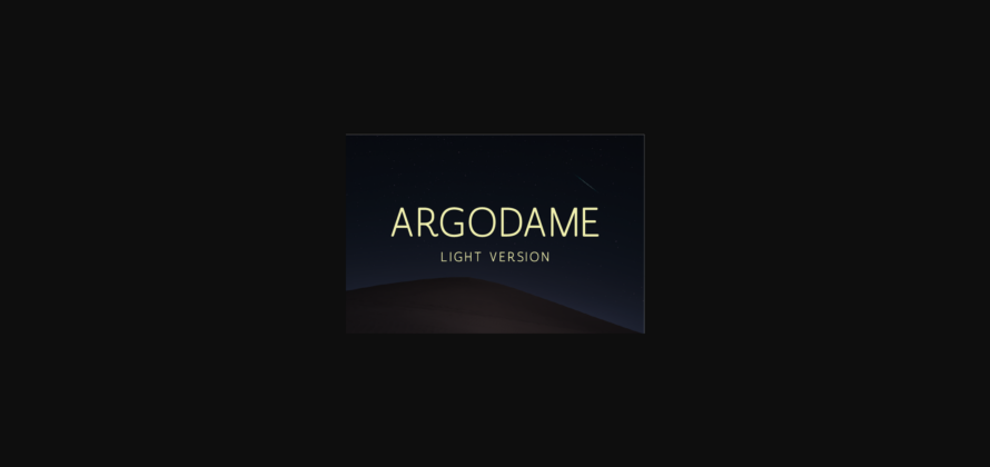 Argodame Light Font Poster 3