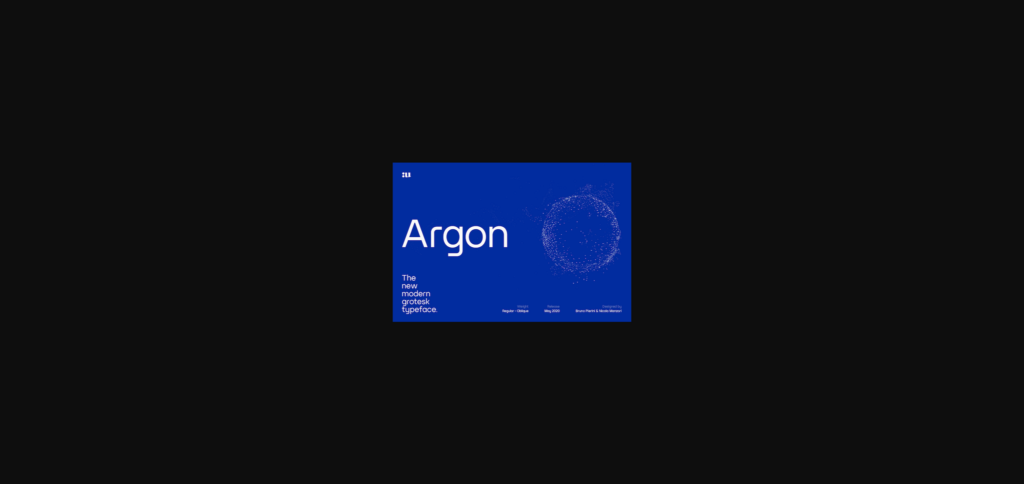 Argon Font Poster 3