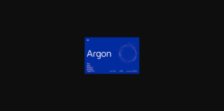 Argon Font Poster 1