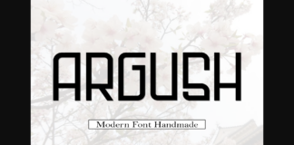 Argush Font Poster 1