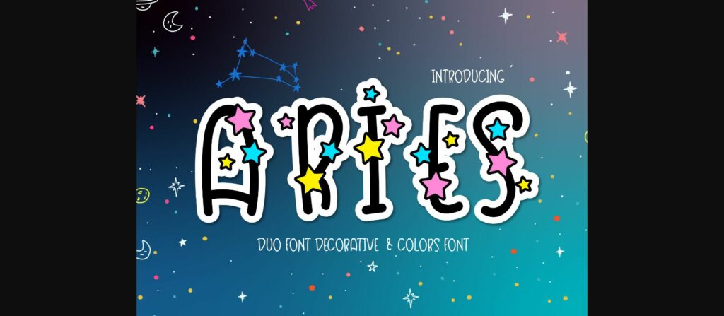 Aries Font Poster 3