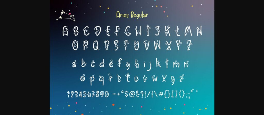 Aries Font Poster 2