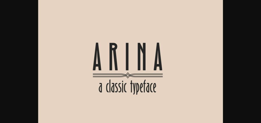 Arina Font Poster 1