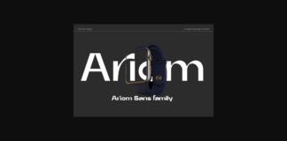 Ariom Font Poster 1