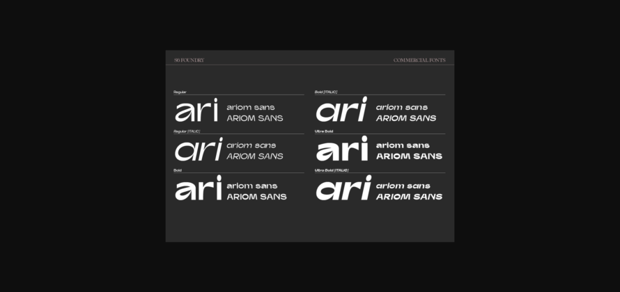 Ariom Font Poster 6