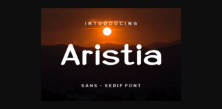 Aristia Font Poster 1