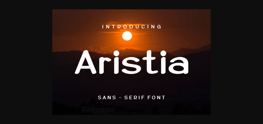 Aristia Font Poster 1