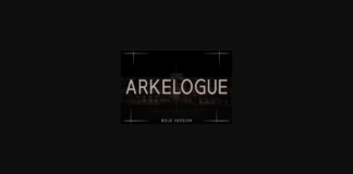 Arkelogue Bold Font Poster 1