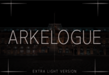 Arkelogue Extra Light Font