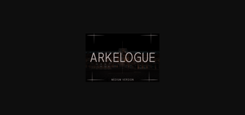 Arkelogue Medium Font Poster 3