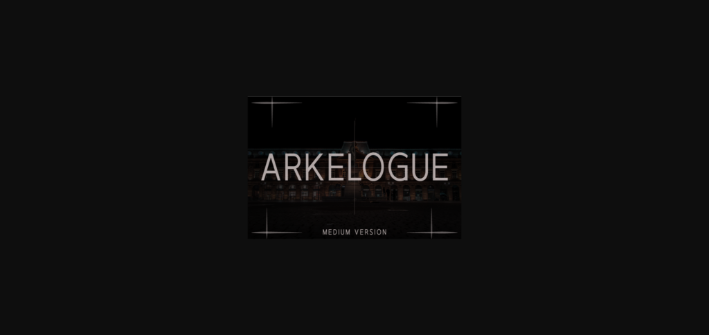 Arkelogue Medium Font Poster 1