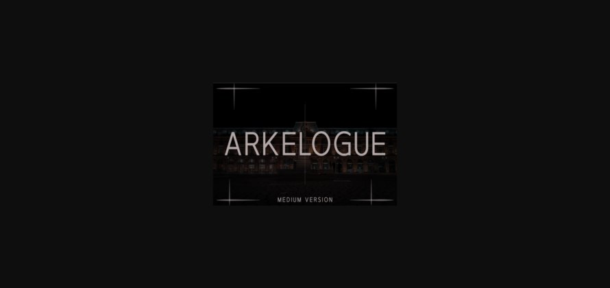 Arkelogue Medium Font Poster 1