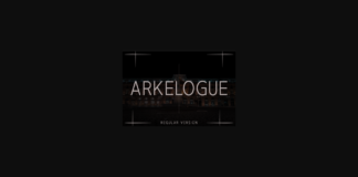 Arkelogue Regular Font Poster 1