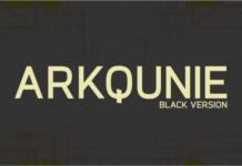 Arkqunie Black Font