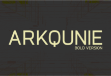 Arkqunie Bold Font