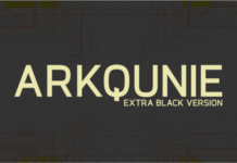 Arkqunie Extra Black Font