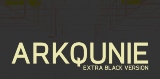 Arkqunie Extra Black Font