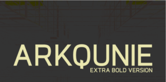 Arkqunie Extra Bold Font