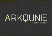 Arkqunie Medium Font