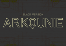 Arkqunie Outline Black Font