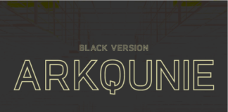 Arkqunie Outline Black Font