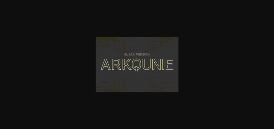 Arkqunie Outline Black Font Poster 1