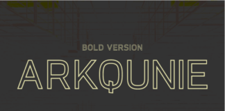 Arkqunie Outline Bold Font