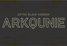 Arkqunie Outline Extra Black Font