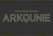 Arkqunie Outline Extra Bold Font