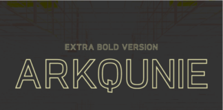 Arkqunie Outline Extra Bold Font