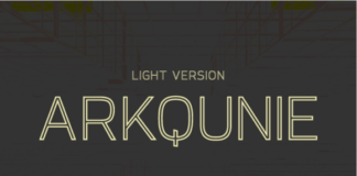 Arkqunie Outline Light Font