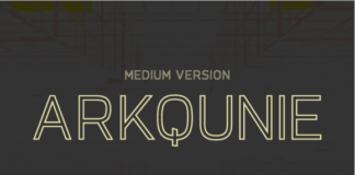 Arkqunie Outline Medium Font