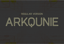 Arkqunie Outline Regular Font