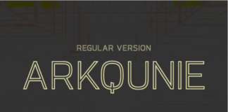 Arkqunie Outline Regular Font