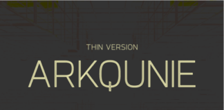 Arkqunie Outline Thin Font