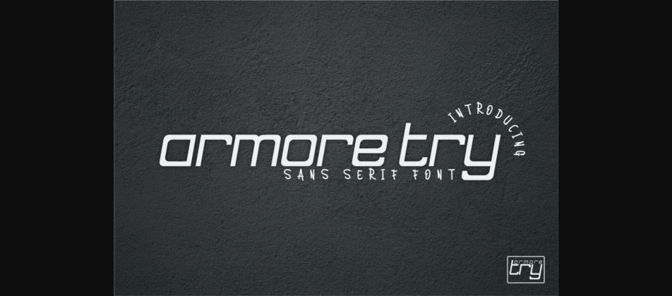 Armore Try Font Poster 3