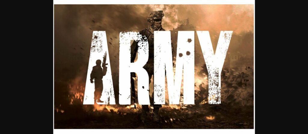 Army Font Poster 4