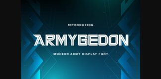 Armygedon Font Poster 1