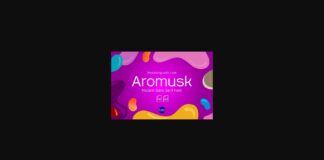 Aromusk Font Poster 1