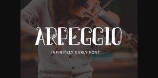 Arpeggio Font Poster 1