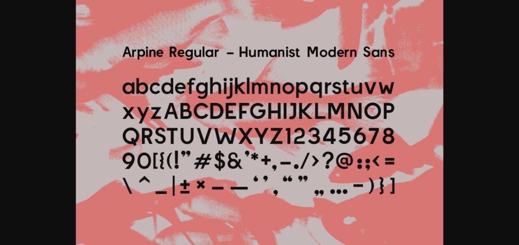 Arpine Font Poster 2