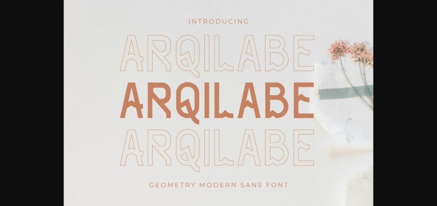 Arqilabe Font Poster 3