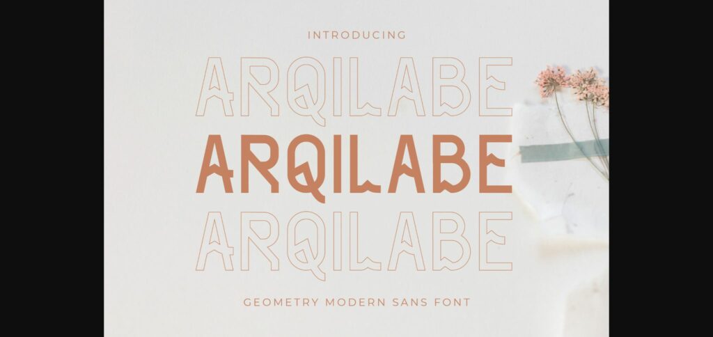 Arqilabe Font Poster 1