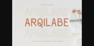 Arqilabe Font Poster 1