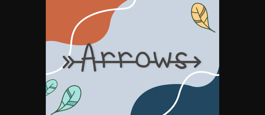 Arrows Font Poster 1