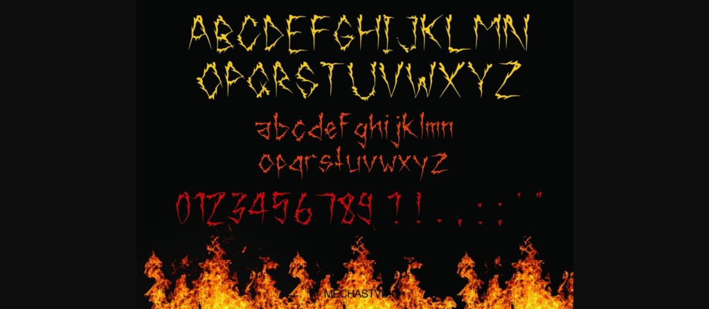 Arson Font Poster 4