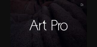 Art Pro Font Poster 1