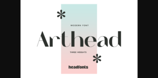 Arthead Font Poster 1